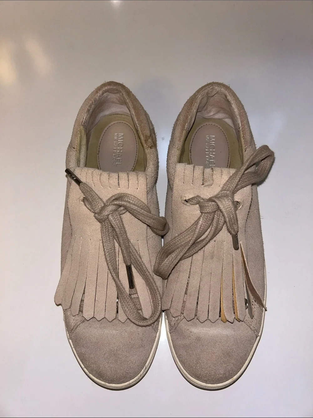 Michael Kors Suede Fringe Lace-Up Women's Sneakers Size 7